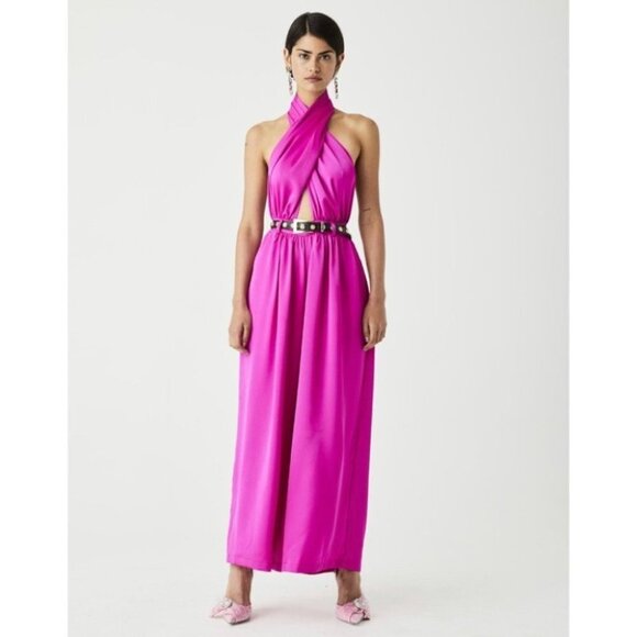 Atoir The Dreamers Dream Jumpsuit Wide Leg Halter Party Cocktail Formal 2 / XS - Picture 4 of 16